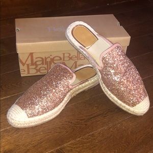 Bella Marie espadrilles rose gold